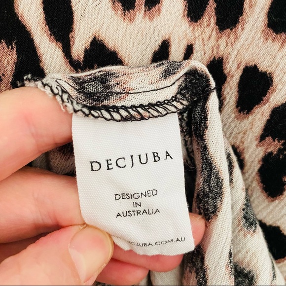 DECJUBA Amanda Kimono Sleeve Dress - Leopard Print - Picture 6 of 10